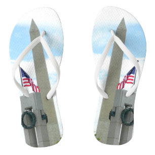 Washington Monument en WWII-herdenkingsmonument in Teenslippers