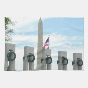 Washington Monument en WWII-herdenkingsmonument in Theedoek