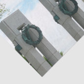 Washington Monument en WWII-herdenkingsmonument in Tissuepapier (Detail)