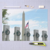 Washington Monument en WWII-herdenkingsmonument in Tissuepapier (Craft)