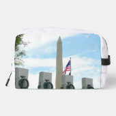 Washington Monument en WWII-monument in DC Toilettasje (Achterkant)