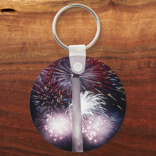 Washington Monument Fireworks Sleutelhanger (Voorkant)