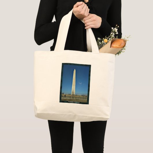 Washington Monument Grote Tote Bag (Voorkant (product))