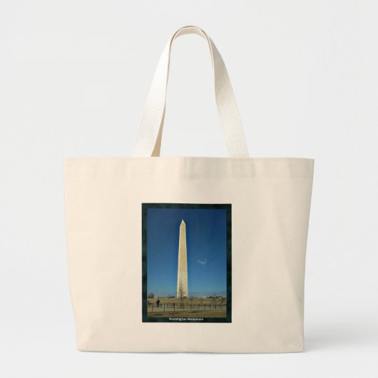 Washington Monument Grote Tote Bag (Voorkant)