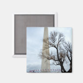 Washington Monument in de winter Magneet (Voorkant / Achterkant)