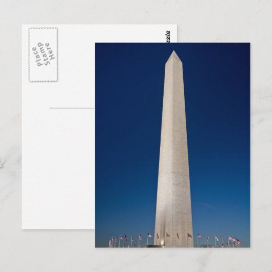 Washington Monument in Dusk Briefkaart (Voorkant / Achterkant)