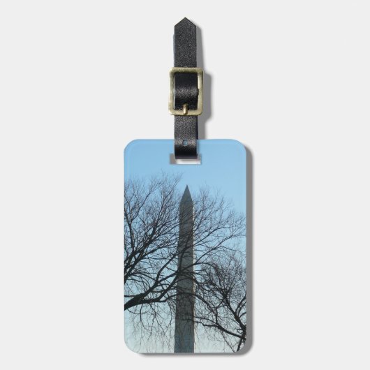 Washington Monument in Winter I Landschap Bagagelabel (Voorkant verticaal)