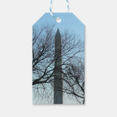 Washington Monument in Winter I Landschap Cadeaulabel (Voorkant)