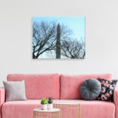 Washington Monument in Winter I Landschap Canvas Afdruk (Insitu (Woonkamer))