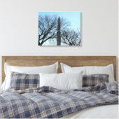 Washington Monument in Winter I Landschap Canvas Afdruk (Insitu (Slaapkamer))