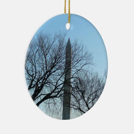 Washington Monument in Winter I Landschap Keramisch Ornament (Rechts)