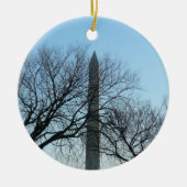 Washington Monument in Winter I Landschap Keramisch Ornament (Voorkant)