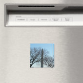 Washington Monument in Winter I Landschap Magneet (Insitu (Vaatwasser))