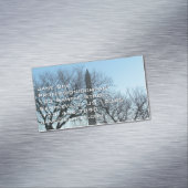 Washington Monument in Winter I Landschap Magnetisch Visitekaartje (Voorbeeld)