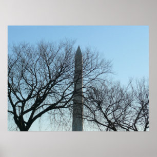Washington Monument in Winter I Landschap Poster