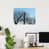 Washington Monument in Winter I Landschap Poster (Thuiskantoor)