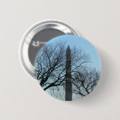 Washington Monument in Winter I Landschap Ronde Button 5,7 Cm (Voorkant /achterkant)
