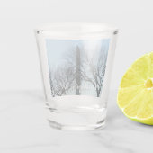 Washington Monument in Winter I Landschap Shot Glas (Achterkant)