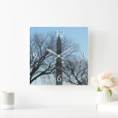 Washington Monument in Winter I Landschap Vierkante Klok (Huis)