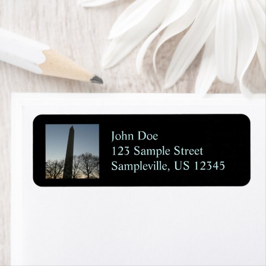 Washington Monument in Winter II Etiket (Insitu)