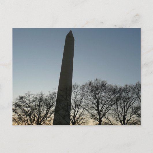 Washington Monument in Winter II Landschap Briefkaart (Voorkant)