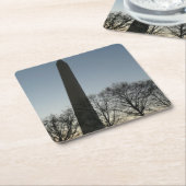 Washington Monument in Winter II Landschap Kartonnen Onderzetters (Schuin)