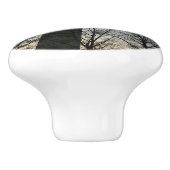 Washington Monument in Winter II Landschap Keramische Knop (Zijkant)