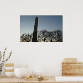 Washington Monument in Winter II Landschap Poster (Keuken)