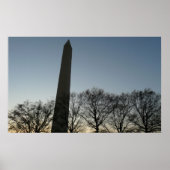 Washington Monument in Winter II Landschap Poster (Voorkant)