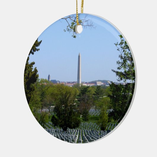 Washington Monument Keramisch Ornament (Links)