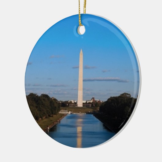 Washington Monument Keramisch Ornament (Links)