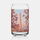 Washington Monument - Kersenbloesems Blikvorm Glas (Achterkant)