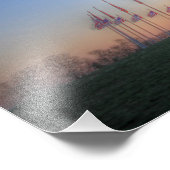 Washington Monument met Oranje soonsondergang Foto Afdruk (Hoek)