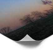 Washington Monument met Oranje soonsondergang Poster (Hoek)