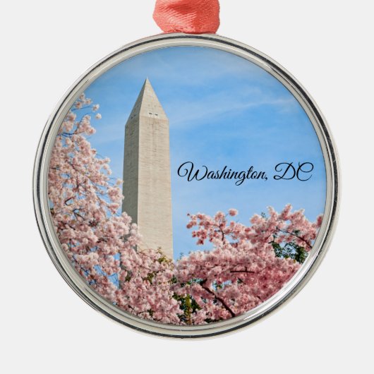 Washington Monument Metalen Ornament (Voorkant)