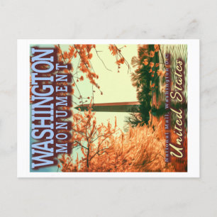 WASHINGTON MONUMENT - NATIONAL MALL WASHINGTON DC BRIEFKAART