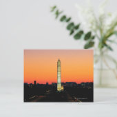 Washington Monument onder herstel op Sunset Briefkaart (Staand voorkant)