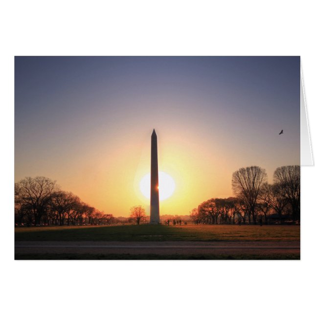 Washington Monument op Sunset (Voorkant Horizontaal)