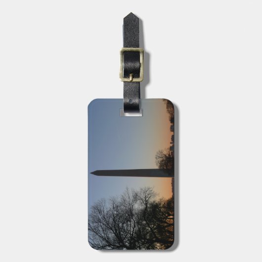 Washington Monument op Sunset Bagagelabel (Voorkant verticaal)