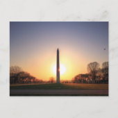 Washington Monument op Sunset Briefkaart (Voorkant)