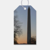 Washington Monument op Sunset Cadeaulabel (Voorkant)
