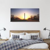 Washington Monument op Sunset Canvas Afdruk (Insitu (Slaapkamer))