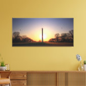 Washington Monument op Sunset Canvas Afdruk (Insitu (Woonkamer))