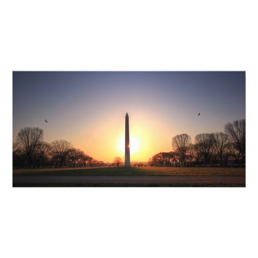 Washington Monument op Sunset Foto Afdruk (Voorkant)