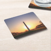 Washington Monument op Sunset Kartonnen Onderzetters (Schuin)