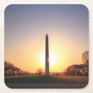 Washington Monument op Sunset Kartonnen Onderzetters