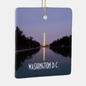 Washington Monument op Sunset Keramisch Ornament (Rechts)
