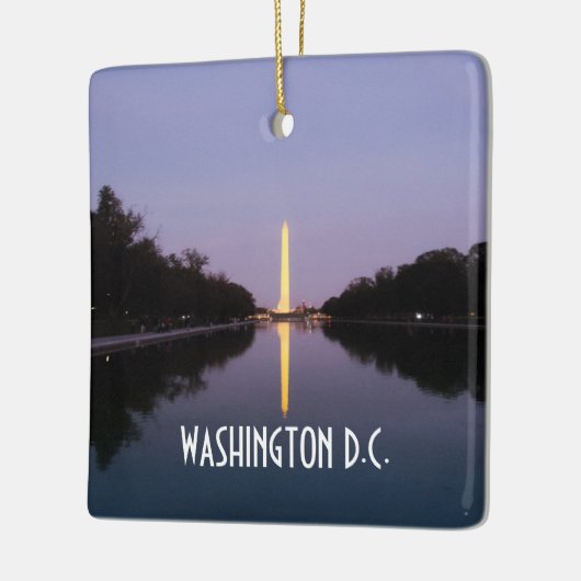 Washington Monument op Sunset Keramisch Ornament (Links)