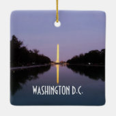 Washington Monument op Sunset Keramisch Ornament (Achterkant)