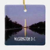 Washington Monument op Sunset Keramisch Ornament (Voorkant)